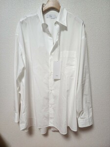 ◎24SSタグ付きGraphpaperグラフペーパー　Broad L/S Oversized Regular Collar Shirt　ホワイトサイズ1 ¥28,600　COMOLI オーラリー