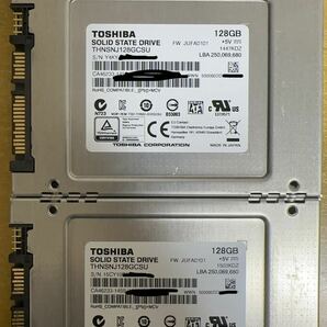 2個セット TOSHIBA SSD 128GB THNSNJ128GCSU SATA の画像1