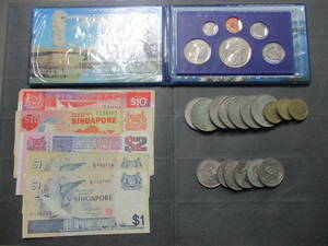 * Singapore ( старый банкноты * монета * деньги комплект ) 38.86 Singapore доллар *