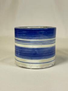  old Imari blue and white ceramics wheel line writing fire inserting calibre 8.7cm height 9.7cm