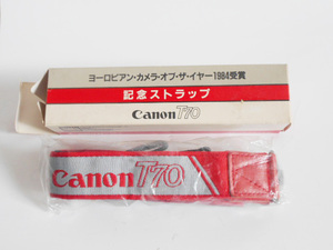 Canon　非売品　記念ストラップ　1984年　ヨーロピアン　カメラ　オブ　ザ　イヤー　キャノン