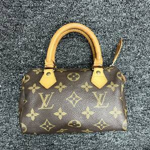 ★1円スタート★LOUIS VUITTON ルイヴィトン モノグラム ミニスピーディ M41534シリアルTH0972ハンドバッグ ブラウン レザー ミニボストンの画像1