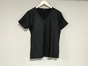 本物ゴーサンゴーイチプールオム5351POURLESHOMMES光沢ドレス半袖Tシャツメンズサーフアメカジミリタリーワークアメカジビジネススーツ黒S