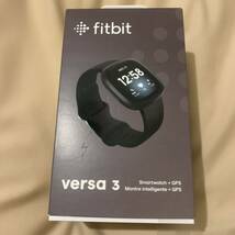 【動作保証】美品 Fitbit versa 3 black スマートウォッチ_画像1