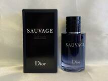 Dior SAUVAGE ディオール ソバージュ ソヴァージュ 香水 オードトワレ 60ml 残量約8割程度 スプレー CD 保管品 _画像1