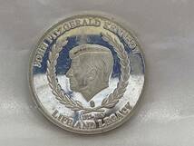 ジョン・F・ケネディ メダル3点セット シルバーカラー 3枚総重量約86.0g 銀色 メッキ LIFE AND LEGACY 1917-1963 保管品 キズ有_画像3