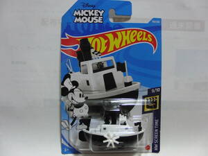 レア　ホットウィール　「ディズニー　スチームボート」　ミッキーマウス