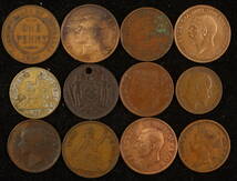 古い外国銅貨 計30枚 まとめて おまとめ 古いお金 古銭 コイン 硬貨 海外コイン 外国コイン 銅銭 銅貨 _画像6