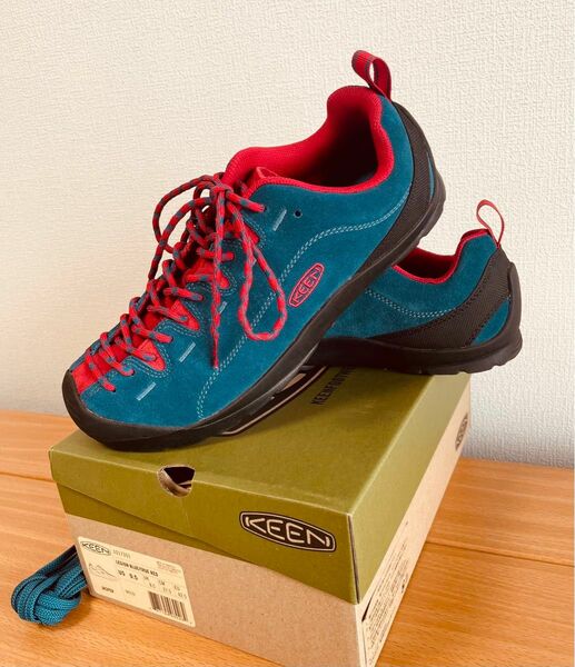 【極美品】使用1回 キーン KEEN ジャスパー JASPER 27.5cm 箱替え紐 ハイキング 登山 トレッキング シューズ