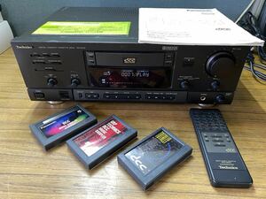 Technics Panasonic RS-DC10 DCC digital compact cassette deck manual, remote control attaching 