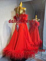NEW 社交ダンスドレス・モダンドレス・スタンダードドレス オーダーメイド、最高品質modern-814_画像2