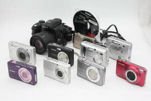 Y1101 Fuji film Fujifilm Finepix Casio Casio Exilim Sony Sony Cyber-shot compact digital camera 10 pcs. set Junk 