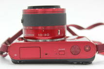 Y1115 ニコン Nikon 1 J1 レッド 1Nikkor 10-30mm F3.5-5.6 VR ミラーレス一眼 ボディレンズセット ジャンク_画像6