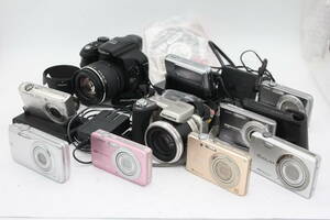 Y1117 カシオ Casio Exilim オリンパス Olympus SP-600UZ USB Cradle など付属品等含む コンパクトデジタルカメラ10台セット ジャンク