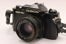 Y1150 チノン Chinon CM-4s Auto Chinon 50mm F1.9 フィルムカメラ ボディレンズセット ジャンク_画像1