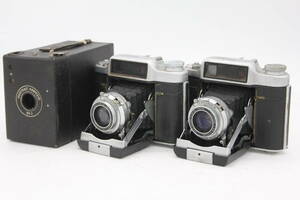 Y1164 富士フィルム Fujifilm Super Fujica-6 コダック Kodak Portrait Hawkeye No.2 アンティークカメラ3台セット ジャンク
