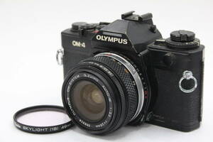 Y1183 オリンパス Olympus OM-4 OM-System G.Zuiko Auto-W 28mm F3.5 フィルムカメラ ボディレンズセット ジャンク