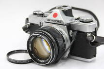 Y1184 オリンパス Olympus OM-1 M-System G.Zuiko Auto-S 50mm F1.4 フィルムカメラ ボディレンズセット ジャンク_画像1
