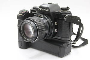 Y1186 ペンタックス Pentax Super A SMC Pentax-M 100mm F2.8 フィルムカメラ ボディレンズセット Motor Drive A 付き ジャンク