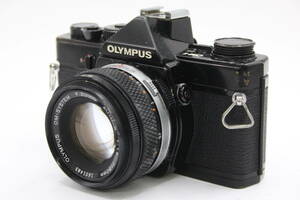 Y1187 オリンパス Olympus OM-1 ブラック OM-System F.Zuiko Auto-S 50mm F1.8 フィルムカメラ ボディレンズセット ジャンク