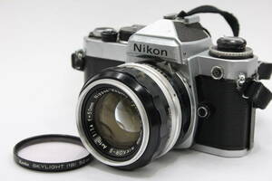 Y1199 Nikon Nikon FE Nikkor-S Auto 50mm F1.4 film camera body lens set Junk 