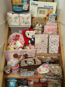  Sanrio 1 large amount set Hello Kitty my mero black Miki Kirara sinamon pudding Disney sn soft toy storage pouch mascot 