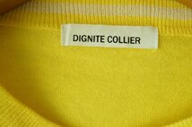 ★送料無料!! Dignite collier / ディニテコリエ*薄手 コットンロゴニット　イエロー *古着のgplus広島　2405t1_画像7