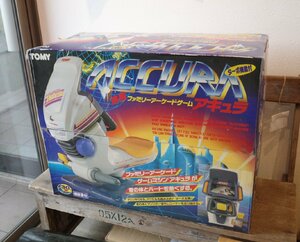 ○1991年未使用TOMY 体感ファミリーアーケードゲーム【ACCURAアキュラ】ターボ機能付き③古道具のgplus広島2405ｋ