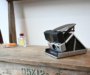 ○POLAROID SX-70 折り畳み　インスタンドカメラ　ポラロイド古道具のgplus広島 2405ｋ