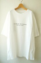 ★送料無料!! CAL O LINE / キャルオーライン* FEET IN VAN WINDOW フォトグラフTシャツ 白L/定価\8,140*古着のgplus広島　2405t1　_画像1