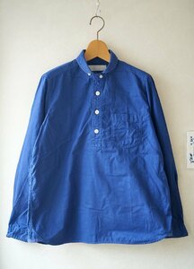 * бесплатная доставка!! Natural Laundry *. цвет . хлопок тянуть over рубашка / синий 2 б/у одежда. gplus Hiroshima 2405t2