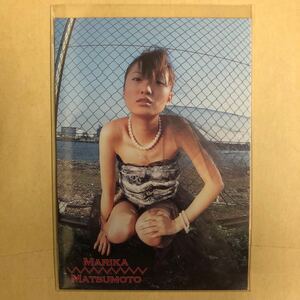 松本まりか 2002 エポック トレカ アイドル グラビア カード 017 タレント 女優 俳優 トレーディングカード