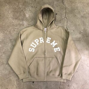 極美品 Supreme Champion Zip Up Hooded Sweatshirt Tan L シュプリーム チャンピオン スウェットパーカー タン