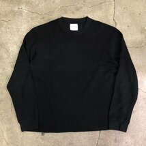 KAJA WAFFLE LONG SLEEVE T-SHIRTS 2 Black カジャ ワッフルロンT ブラック_画像1