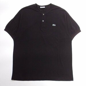 nonnative x LACOSTE NOCOLLAR POLO BLACK 5 ノンネイティブ ラコステ ノーカラーポロシャツ ブラック