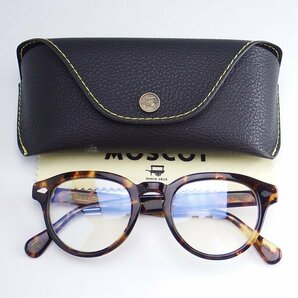 Moscot MAYDELA ウェリントン型 眼鏡 サングラス モスコット 49口22-150 メガネ べっ甲調 ブラウンの画像1