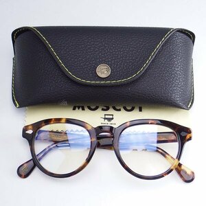 Moscot MAYDELA ウェリントン型 眼鏡 サングラス モスコット 49口22-150 メガネ べっ甲調 ブラウン