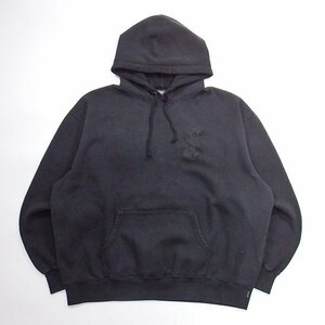 美品 Supreme Overdyd S Logo Hooded Sweatshirt Black XL シュプリーム オーバーダイ Sロゴ パーカー ブラック