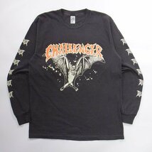 美品 CHALLENGER BAT LS TEE GREY M チャレンジャー ロングスリーブTシャツ ロンT_画像1