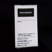 未使用品 23ss DESCENDANT CACHALOT SS BLACK 3 ディセンダント カカロット Tシャツ ブラック_画像4