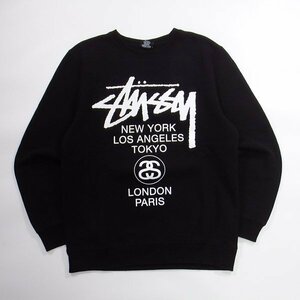  прекрасный товар STUSSY спортивная фуфайка черный S Stussy 