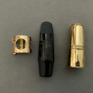 [1 jpy start!] beautiful goods Vintage mouthpiece cell ma-S80C ligature small in type original cap attaching alto saxophone for 