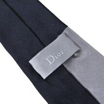 美品 Dior HOMME ブロックカラー シルク ナロータイ ネクタイ ONE SIZE ブラック ディオールオム KL4BP2QC35_画像8