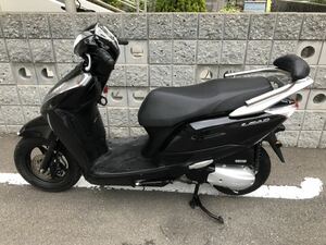 ホンダ JF45型　リード125　ポセイドンブラックメタリック　走行12101ｋｍ　ワンオーナー　エンジン好調　フロント部破損　ジャンク扱い