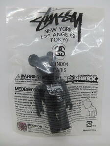 * Bearbrick 100%*STUSSY World Tour 2006 black * Stussy Novelty not for sale * unopened 