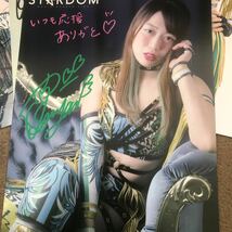 上谷沙耶　サイン入りポートレート４枚　スターダム女子プロレス_画像2