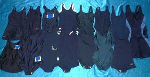 20** navy blue color series .. swimsuit * popular rare tag, old skirt type .! various 15 sheets * school **