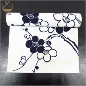 * kimono 10* 1 jpy tree cotton cloth yukata [... made ] plum [ including in a package possible ] **