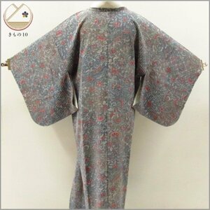 * kimono 10* 1 jpy silk road line coat ... length 129cm.66cm [ including in a package possible ] ***