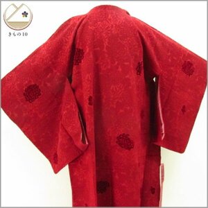 * kimono 10* 1 jpy silk road line coat wheel . woven . length 131cm.67.5cm [ including in a package possible ] **